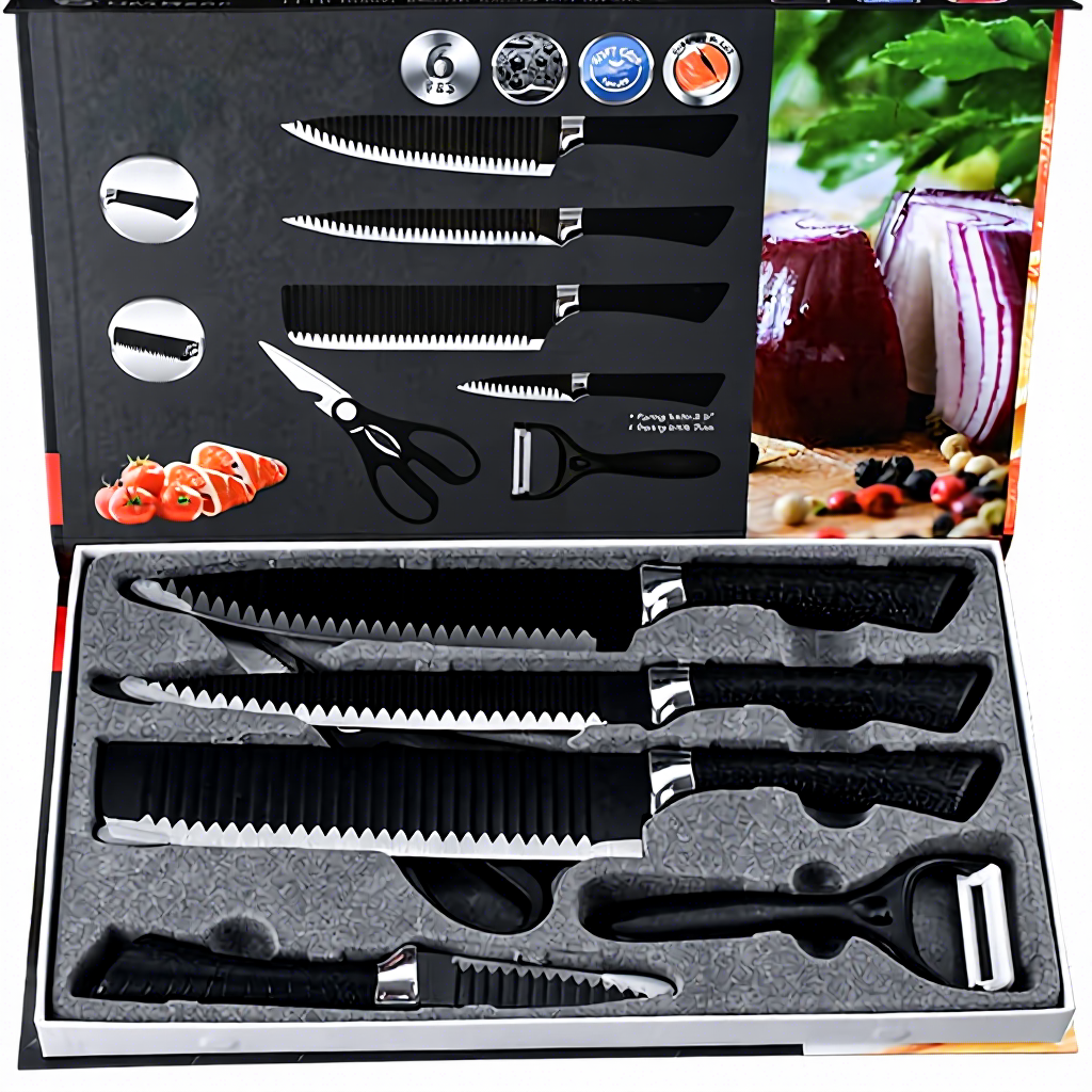 Acero inoxidable # Juego de 6 piezas A