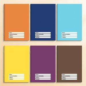 Cuaderno DE COMPOSICIÓN DE ESCRITURA DE PVC con logotipo personalizado con encuadernación de grapas de 80 hojas para Filipinas