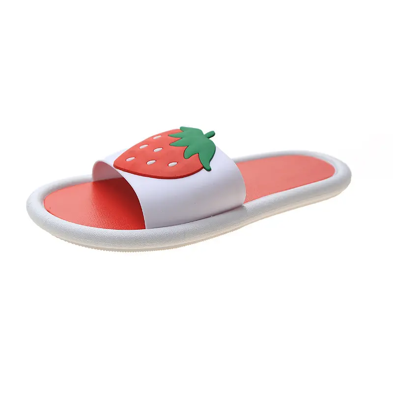 Factory Wholesale Fruit Slippers Summer Non-slip Soft Sole Woman Indoor Outdoor Beach Strawberry Banana Sandals Women Shoes