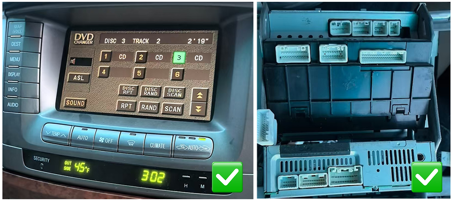 Toyota Land Cruiser LC100 1999-2002 Écran Tactile RGB