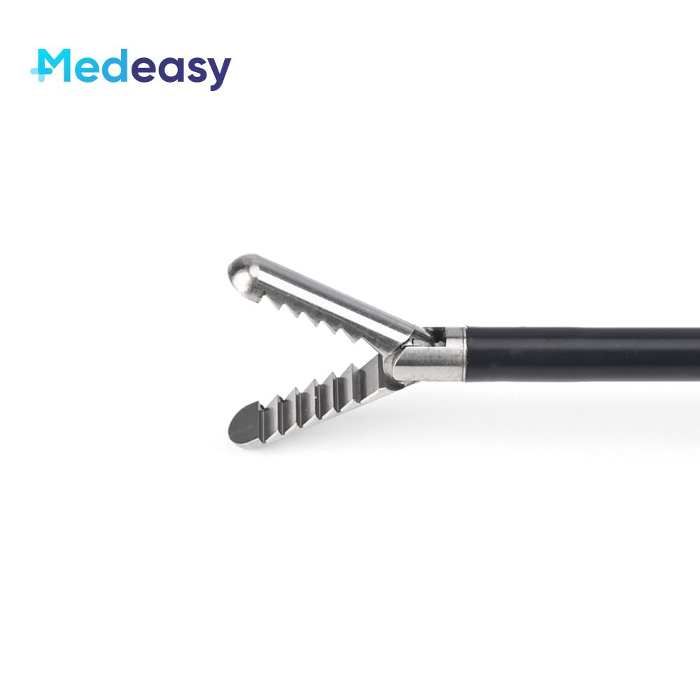 Grasping forceps with inverted teeth