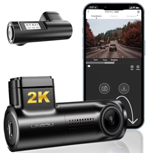 D100 0.96インチ<span class=keywords><strong>LCD</strong></span>ディスプレイスマートドライビングレコーダー内蔵GPSWI-FIカーカメラ、ナイトビジョン付き簡単取り付け2Kダッシュカム