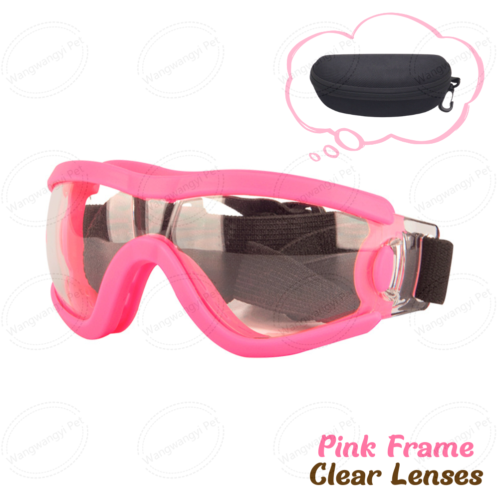 Monture rose + verres transparents
