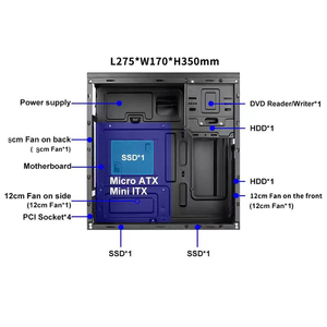 Custodia per Computer di vendita calda Office MATX OEM custodia per Micro Computer personalizzata custodia per Pc Desktop - Product Image 6