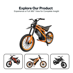 Super Offerta Moto da Cross Elettrica Ebike per Ragazzi ad Alte Prestazioni con Batteria al Litio 21700 da 60V 2500W - Product Image 4