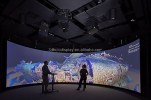 Pantalla curva de marco fijo para cine en casa, pantalla de proyección de cine plegable 4K HD con pantalla de proyector de 360 grados con marco curvo - Product Image 3