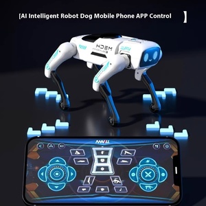 AI Intelligent 1:5 Robot Dog Model High-<strong>Tech</strong> LED Light Musical Toy Voice Dialogue App Remote Control <strong>Programming</strong> for Boys Girls - Product Image 4
