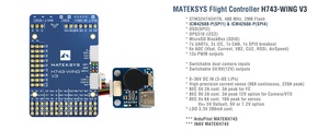 Контроллер полета Matek H743-WING V3 FC встроенный в OSD BEC Датчик тока Betaflight или Inav конфигуратор для RC FPV Дрон - Product Image 3