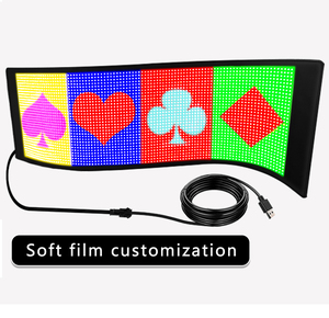 Flexible LED-Anzeige Programmier bare LED-Schilder Vollfarb-Scrolling-LED-Anzeige Hoch helle Shop-LED-Werbetafel - Product Image 2
