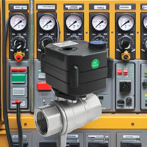 OEM tùy chỉnh 12V Thiết bị truyền động điện <span class=keywords><strong>3</strong></span>-cách tự động bóng van dòng chảy nước trộn cống diverter với điền điều khiển - Product Image 3