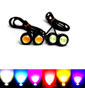 UNJOYLIOD ไฟ Led ให้สัญญาณรถ DRL,ไฟ Led 23มม. ไฟเดย์ไลท์ไฟเดย์ไลท์ LED 12V ไฟถอยหลังจอดรถไฟสัญญาณ Led รถยนต์ - Product Image 2