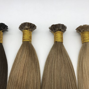 1B# <strong>2</strong># 4# European Salon Quality Virgin Cuticle Aligned <strong>Human</strong> Hair 14'' 16'' 18''natural Shiny Straight Flat Tip Hair Extensions - Product Image 2