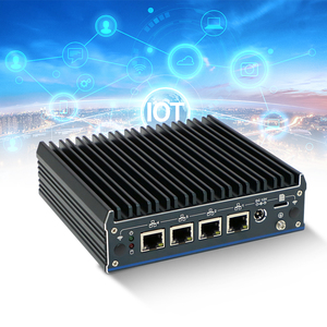 J6412 2.5G Mini PC Fanless Quad-Core Appliance di rete 4 NIC Gigabit Ethernet Intel I225AT Soft Router PFsense Firewall Stock - Product Image 1