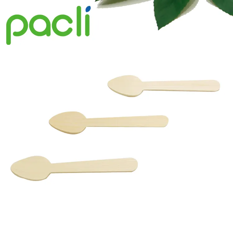 Eco-friendly Wooden Cutlery Fork and Spoon Food Set