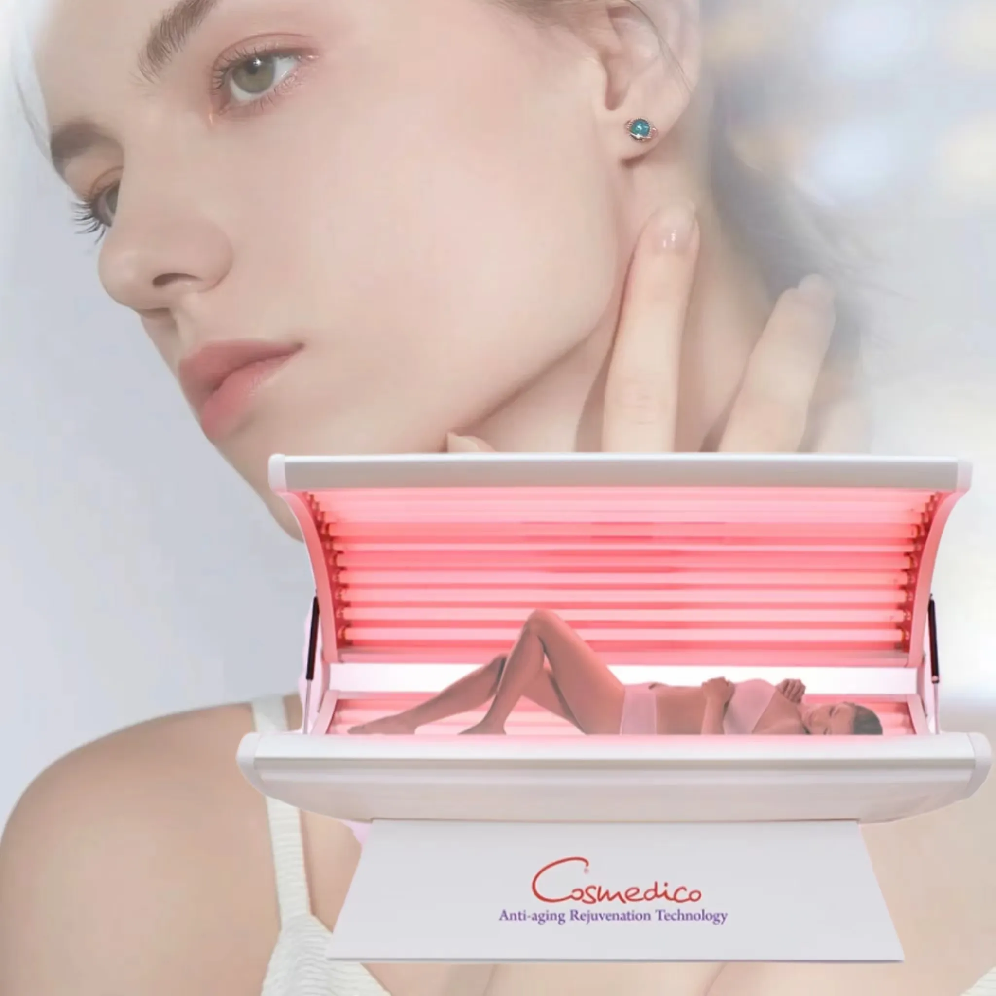 Lit professionnel de blanchiment du corps de thérapie physique de lumière rouge de LED anti-âge pour le dispositif de beauté de rajeunissement de peau de Spa