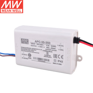MEAN WELL APC-35-350 35Wスイッチング電源28-100VDC出力IP42短絡/過電圧保護LEDアプリケーション