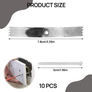 10 पीसी बैक बॉक्स मरम्मत क्लिप स्विच सॉकेट मरम्मत किट 86 प्रकार स्क्रू हुक सार्वभौमिक बैकबॉक्स टूल दीवार आउटलेट कैसेट - Product Image 2