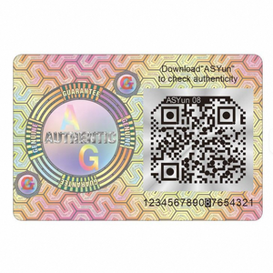 Tùy chỉnh chống hàng giả in thạch bản màu tinh thể hiệu ứng QR mã Hologram sticker với tính xác thực hệ thống - Product Image 4