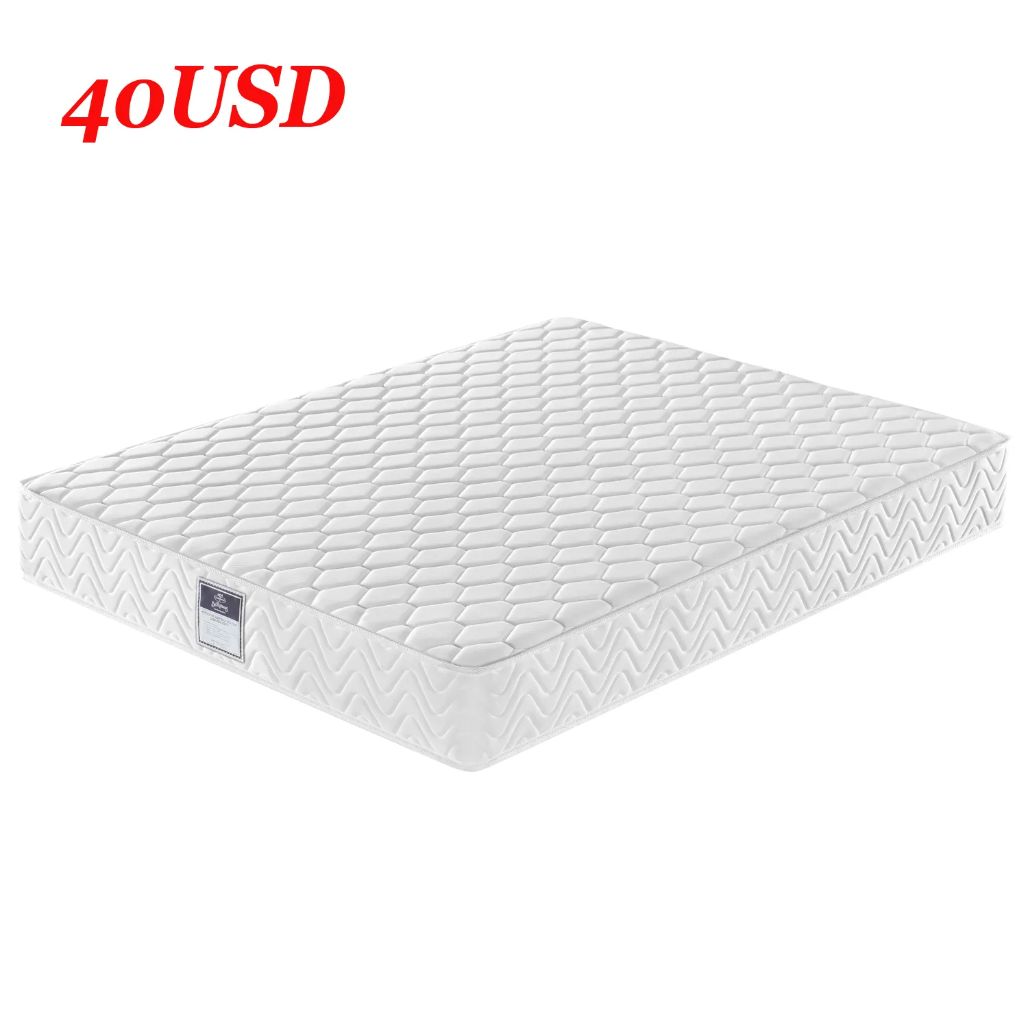 Échantillon de 40USD!! Fabricants de matelas à ressorts ensachés matelas à mémoire de forme king size enroulé sous vide dans une boîte pour 5 étoiles