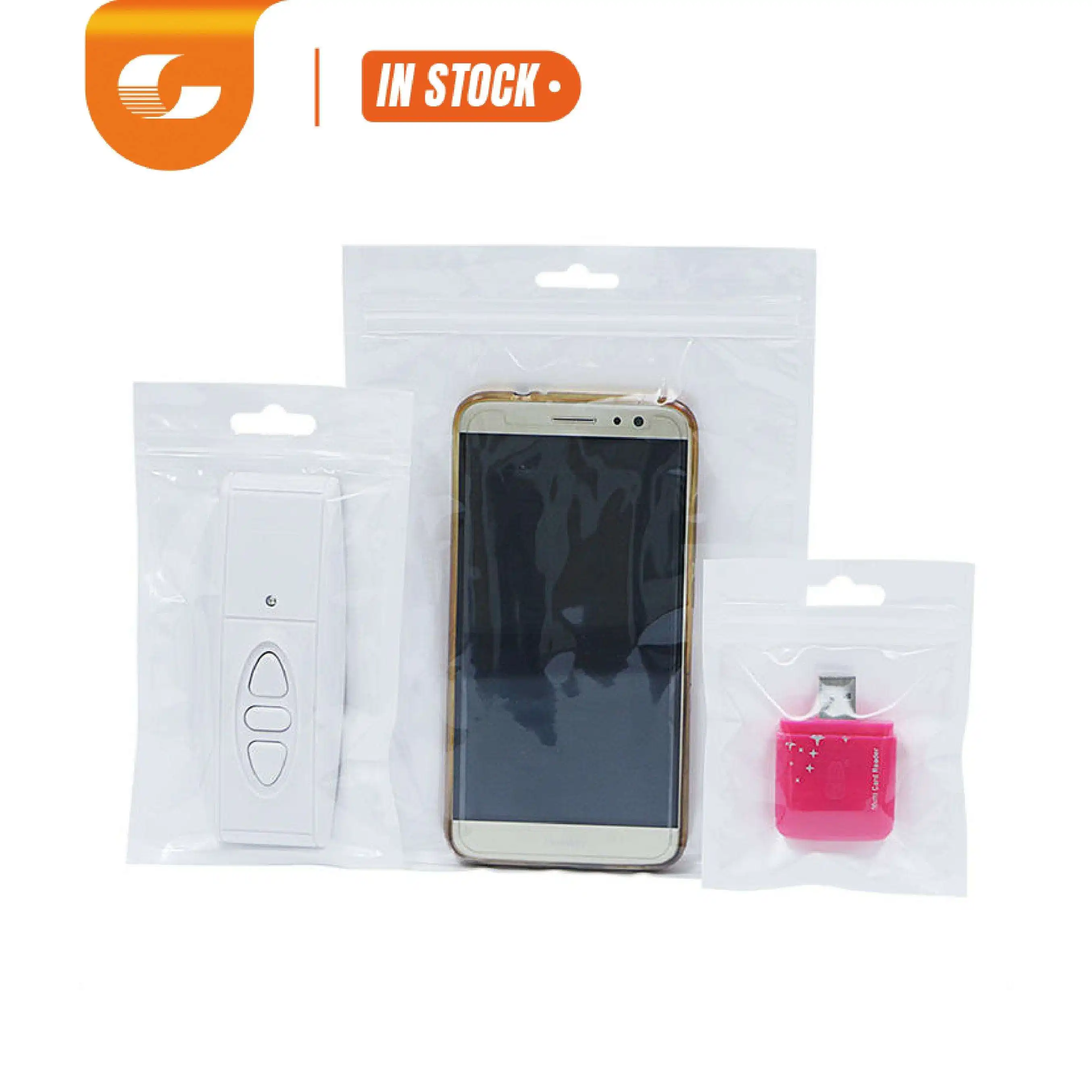 Fabriek Mode Hersluitbare Aangepaste Celgrootte Kleur Zip Lock Telefoonhoes Verpakking Tassen Voor Kleine Bedrijven