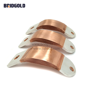<strong>120A</strong> New Energy Car Copper Flexible Bus Bars Flexible Copper <strong>Busbar</strong> Laminated Foils Connector China Factory Grounding <strong>Busbar</strong> - Product Image 2