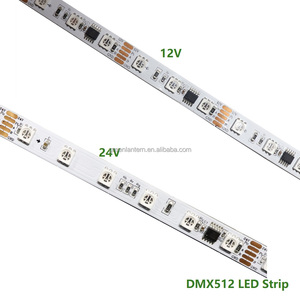 Programable TM512AC 12V 24V DMX512 impermeable DMX 5050 direccionable Digital RGB Pixel LED Strip Club DJ luces de escenario Luz de fiesta - Product Image 1