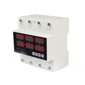 AC 230V trifásico AVR sobre voltaje Protector indicador Digital 50/60Hz pantalla LED 220V salida voltaje estabilizador SVC uso - Product Image 5