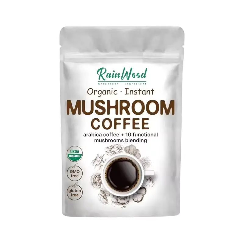 OEM Mushroom Coffee 7 en1 Mezcla en polvo Etiqueta privada Café Mushroom Coffee Powder