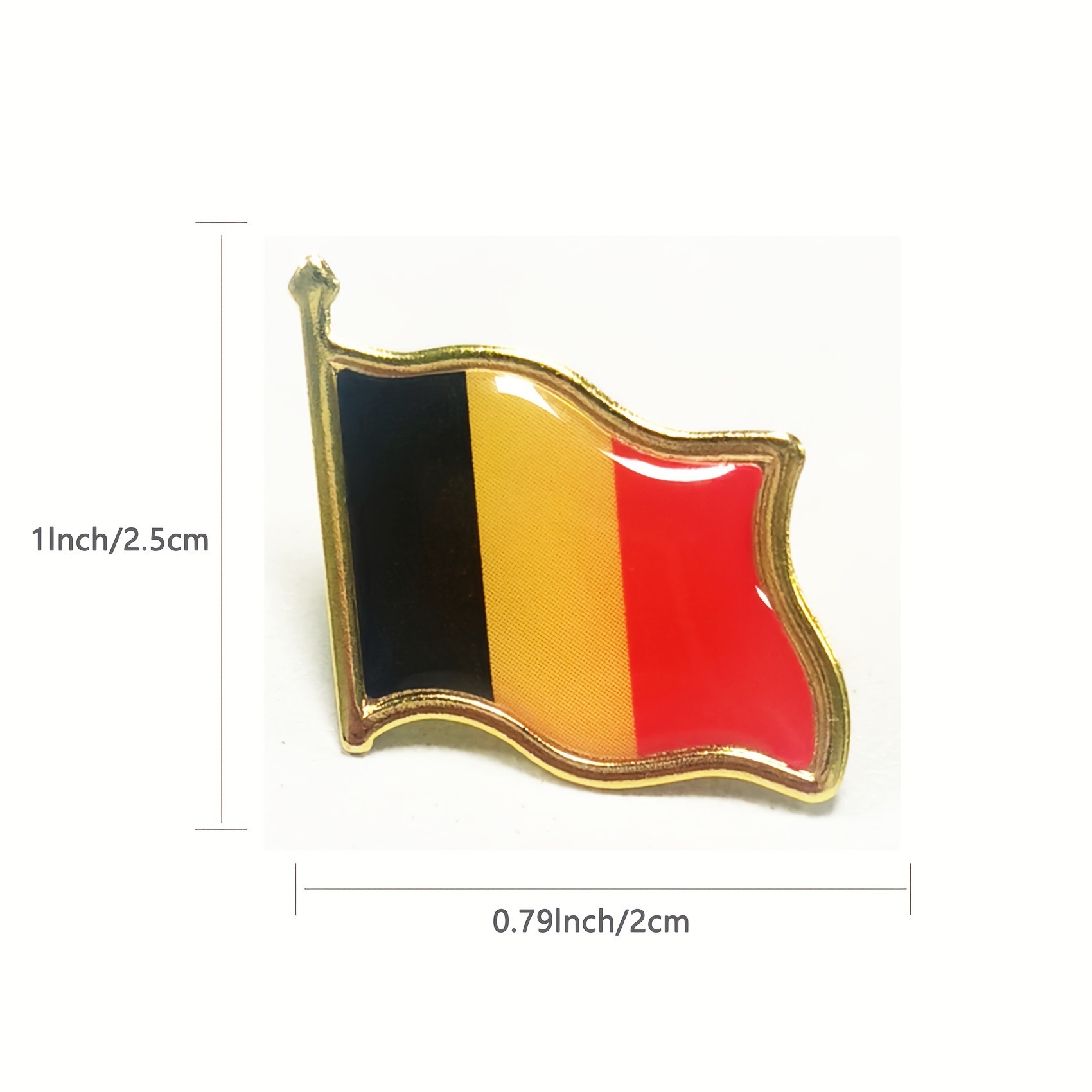 Broche drapeau belge