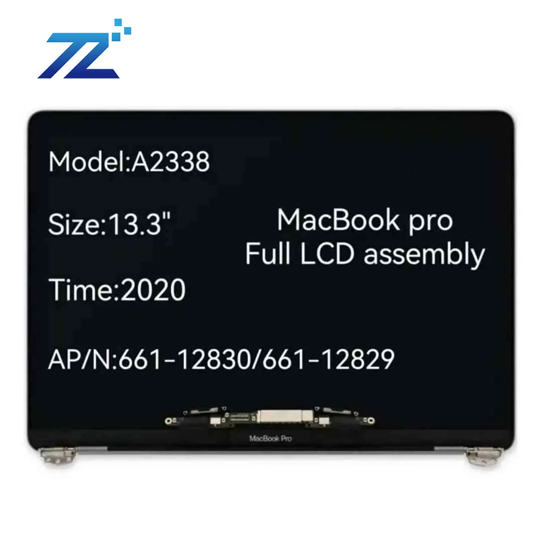 Layar LCD penuh A1708 A1989 A2159 A1502 A1707 A1990 A2141 A2485 A2442 A1932 A2179 A2337 A2338 untuk MacBook Pro Air 13 "15" 16"