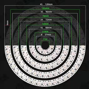 Lndividul AddressabIe WS2812B PixeI Ring 8/16/24/35/45Leds 5050 RGB <strong>Led</strong> Ring WS2812 IC BuiIt-in <strong>Led</strong> ModuIe PixeI Strip Lights - Product Image 6