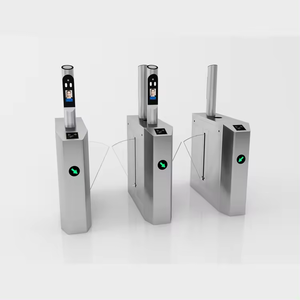 Sistema de control de acceso OEM/ODM, barrera de aleta de reconocimiento facial biométrico, control de acceso de puerta de torniquete con lector de tarjetas RFID