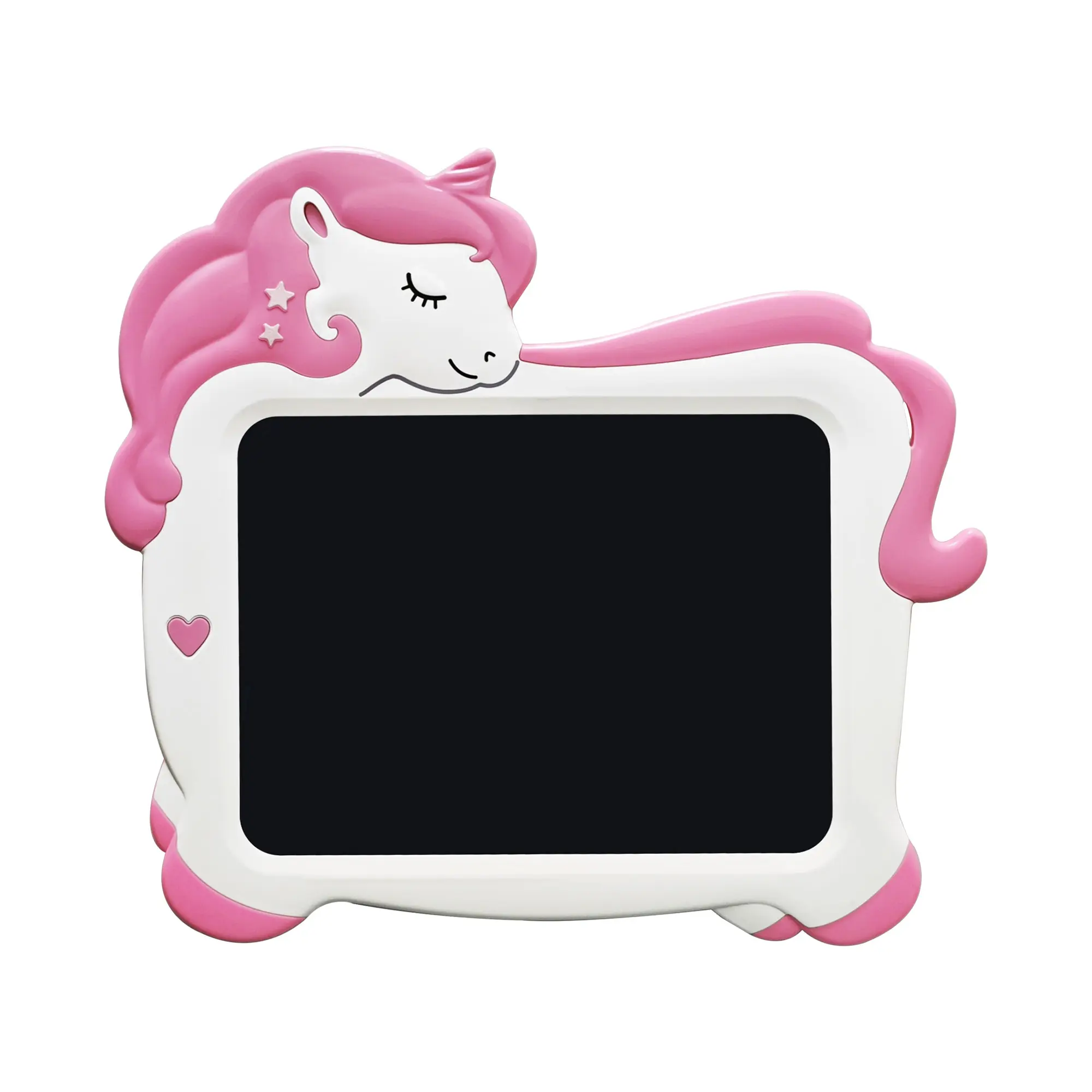 2023 nueva serie de dibujos animados ABS lindo tablero de dibujo LCD de unicornio de pintura de ensueño de 10 pulgadas para niños