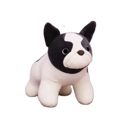CE/ASTM OEM 2024 alta calidad creativa Bulldog almohada juguetes de peluche para niños personalizado cachorro felpa decoración para habitación de niños