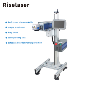 Linea di produzione Flying 30W CO2 macchina per marcatura Laser data di scadenza codice Batch stampante Laser per sacchetti di plastica cavo bottiglia in PET - Product Image 3