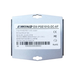 最高品質のサポートIEEE802.3af/at 10/100M 1 * FE POE + 1 * FEシングルポートネットワークDCPoEインジェクターアダプター - Product Image 6