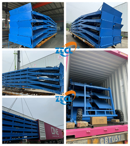 ZTCL Contenedor móvil carretilla elevadora muelle de carga rampa de contenedores 6 toneladas 8 toneladas 10 toneladas 22000lbs capacidad plataforma personalizada