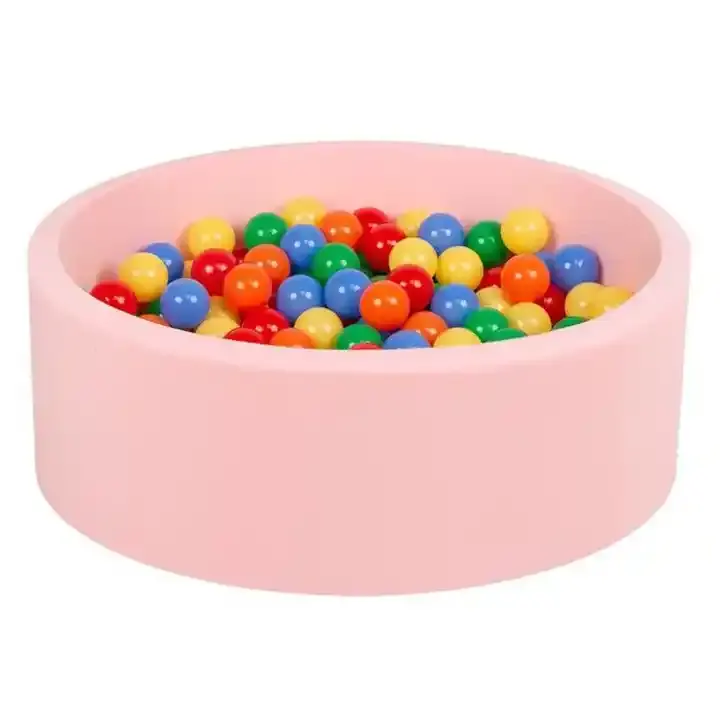 Pozo redondo de bolas suaves para niños pequeños Piscina de bolas de espuma viscoelástica con cubierta lavable