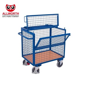High Quality Easy <strong>Loading</strong> <strong>and</strong> <strong>Unloading</strong> Versatile Stackable Shopping Trolley with Basket <strong>and</strong> Base for Organized Storage - Product Image 4