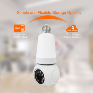 1080P WIFI 3MP Cámara IP Uso en el hogar Smart 360 Bombilla LED panorámica con seguimiento de movimiento inalámbrico para seguridad en el hogar - Product Image 6