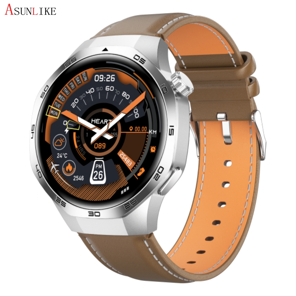 Silver leather strap