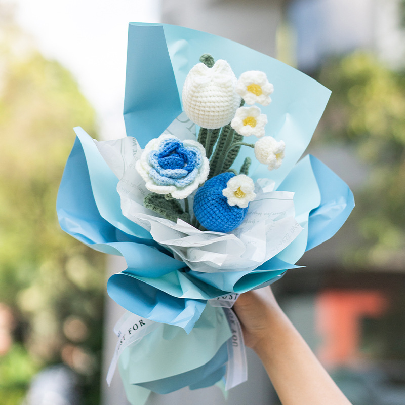 Tulipán gordo azul