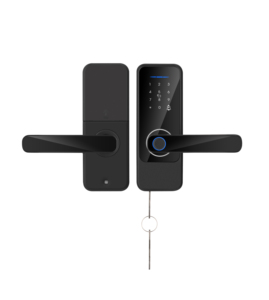 セキュリティ電気ハンドル指紋パスワードICカードTuyaWifiリモートコントロールロックキーTTLOCKスマートドアロック - Product Image 1