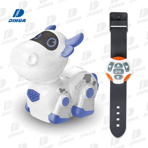 Niedliche Cartoon Kuh Spielzeug Roboter Uhr Fernbedienung Rc Programmier roboter Spielzeug Go Ahead Funktion mit Licht und Ton