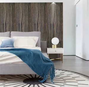Venta al por mayor de paneles de pared de madera 3D personalizados, decoración de interiores, paneles de revestimiento de pared con listones de madera para sala de estar y dormitorio