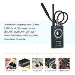 K18 xách tay GPS Finder khách sạn Camera An Ninh với anti-gps Detector không dây H.265 Video nén CMOS cảm biến - Product Image 4