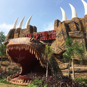 بوابة دينو المصنوعة من الألياف الزجاجية الجوراسي ، مدخل بحجم كبير لمراكز التسوق والأماكن العامة والمطارات - Product Image 5