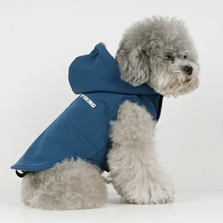 جديد المنتج خصم الكلب معطف واق من المطر سترة مضادة للماء مقنع الشتاء سترة الكلب مع سستة