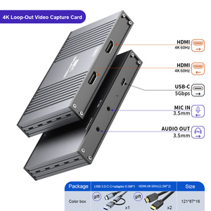 ULT-Unite New Custom Portable Hd Game Audio Video Capture <strong>Card</strong> Box <strong>Usb</strong>-C 3.2Gen1 5Gb Hdmi 2.0 Loof-Out Video Capture Device 4K - Product Image 3