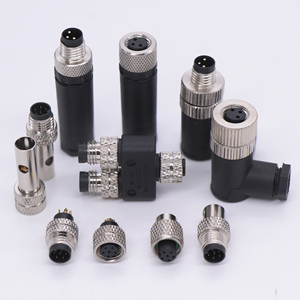 M8塑料组件2 3 4 5针M8连接器90度IP67防水M8塑料组件圆形连接器 - Product Image 1